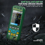 LinkMejor Dual Channel 50MHz*2 Vol O7 Handheld Oscilloscope 4-IN-1 Digital Multimeter+Function Signal Generator 6000A Current Tester