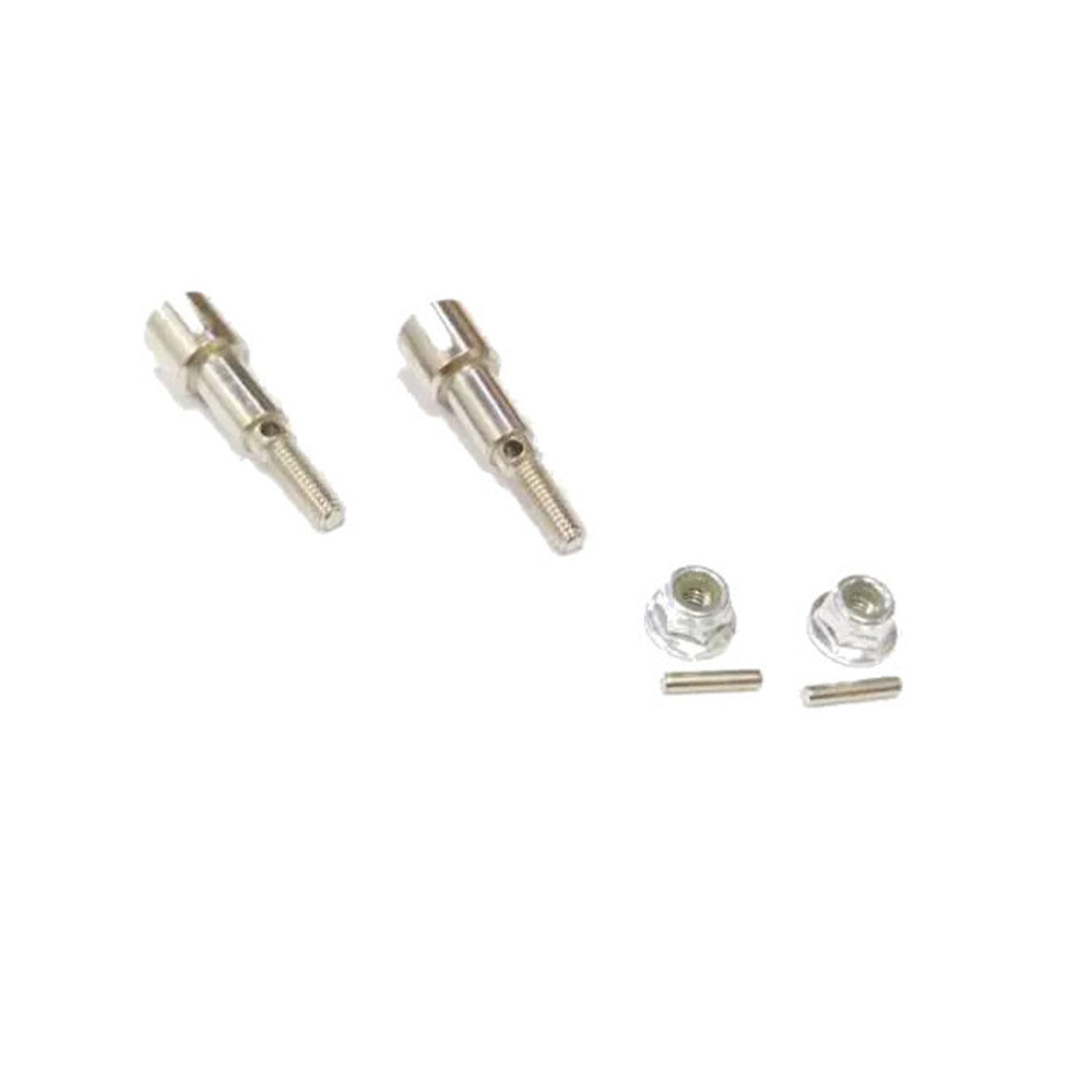 LinkMejor M16107 Upgraded Metal Rear Wheel Shafts+Pins+Lock Nut M4 for 16889 1/16 RC Car Vehicles Spare Parts