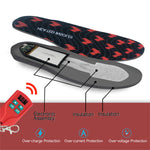 LinkMejor Unisex Electric Heated Boot Insoles - Wireless Remote, 60s Heating, USB Rechargeable, Waterproof, Built-in Battery, Winter Thermal Insole Foot for Outdoor