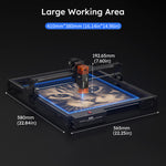 iKier X10 Pro Upgraded 10W Laser Engraving Machine Laser Engraver with Gen2 Spot Compression Technology for Wood and Metal Dark Acrylic Glass