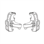 LinkMejor 1/14 14210 RC Car 14230B Steering Seat Spare Parts