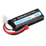 LinkMejor 7.4V 2800mAh 50C 2S Lipo Battery T Plug for RC Car