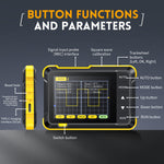 LinkMejor DSO152 Mini Handheld Digital Oscilloscope Latest Version 2.5MSa/s 200KHz Analog Bandwidth 800 VPP with PWM Output