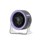 Portable Turbo Fan with Digital Display 100-Speed Mini Air Circulator for Wall Mount & Desktop Use, Quiet and Powerful