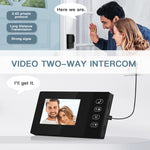 Yiroka MK-4XBSZJA 2.4G Video Doorbell with 4.3-inch Indoor Monitor Support IR Night Vision Two-way Intercom Smart Home Visual Door Bell