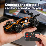 LinkMejor Q239 RTR 1/40 2.4G 2WD Mini RC Car Formula Racing Stunt Remote Control Drift LED Light 360° Rotation Desktop Portable Vehicles Models Toys