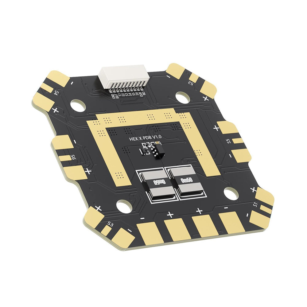 30x30mm GEPRC 60A 3-6S PDB Hexacopter Power Distribution Board Support DShot 150/300/600 Protocols for RC FPV Racing Drones