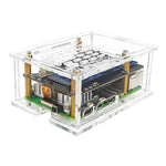 Acrylic Case for Raspberry Pi 5 PCIe to M.2 Adapter Board with Heat Sink Compact Design Efficient Cooling