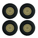 4PCS LDR/C LDP06 1/12 Unimog RC Car Spare Tires Wheels L0049G L0049Y Vehicles Models Parts Accessories