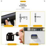 Elfeland HW-779 Solar Light with Motion Sensor 3 Modes Warm Light IP65 Waterproof Solar Lamp Garden Wall Light for Outdoor Use