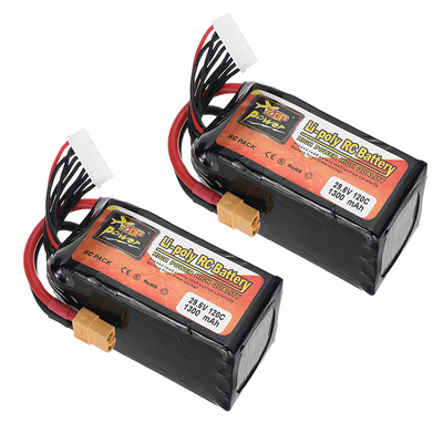 LinkMejor Power 29.6V 1300mAh 120C 8S Li-poly Battery XT60 Plug for SEQURE SQFPV Heison 5X FPV Quad Drone