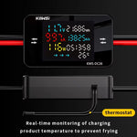 LinkMejor KWS-DC26 Battery Charger Tester Power Meter Voltmeter Ammeter DC 8-80V 50A LCD Screen Overvoltage Overcurrent Warning XT60 XT90 Anderson Connector Solar Electric Vehicle Motorcycle