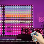 LinkMejor Smart RGB LED Curtain Light Strings Bluetooth APP Control Remote Control IP68 Waterproof Holidays Wedding Decorations