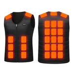 LinkMejor 26 Zones Electric Heated Vest for Women Men USB Charging Intelligent Constant Temperature Lightweight Warm  Sleeveless Heating Clothing