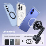 LinkMejor Magnetic Phone Mount for Car Compatible Magnetic Car Phone Holder Compatible with iPhone 16 15 Pro Max 14 13 12 Pro Mini