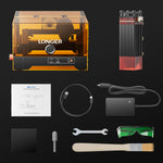 [EU/US/UK Direct] LONGER Ray5 miniS 2.5W Laser Engraver 130x140mm Work Area 0.04mm Ultra Fine Spot 12000mm/min Speed WiFi App Control Lightburn Support for Wood Metal Acrylic
