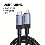 LinkMejor High-Speed USB C Cable 240W Power Delivery USB4 Charging Cord for Laptops and Mobile Devices