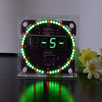 LinkMejor® DIY DS1302 Light Control Rotation LED Electronic Clock Kit Music Alarm Clock With Housing Description Download Instruction