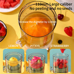 Comfook Cordless Portable Citrus Juicer Lime Lemon Squeezer with Pulp Separation 600ML Large Capacity 3 Adjustable Speeds 1300mAh Battery