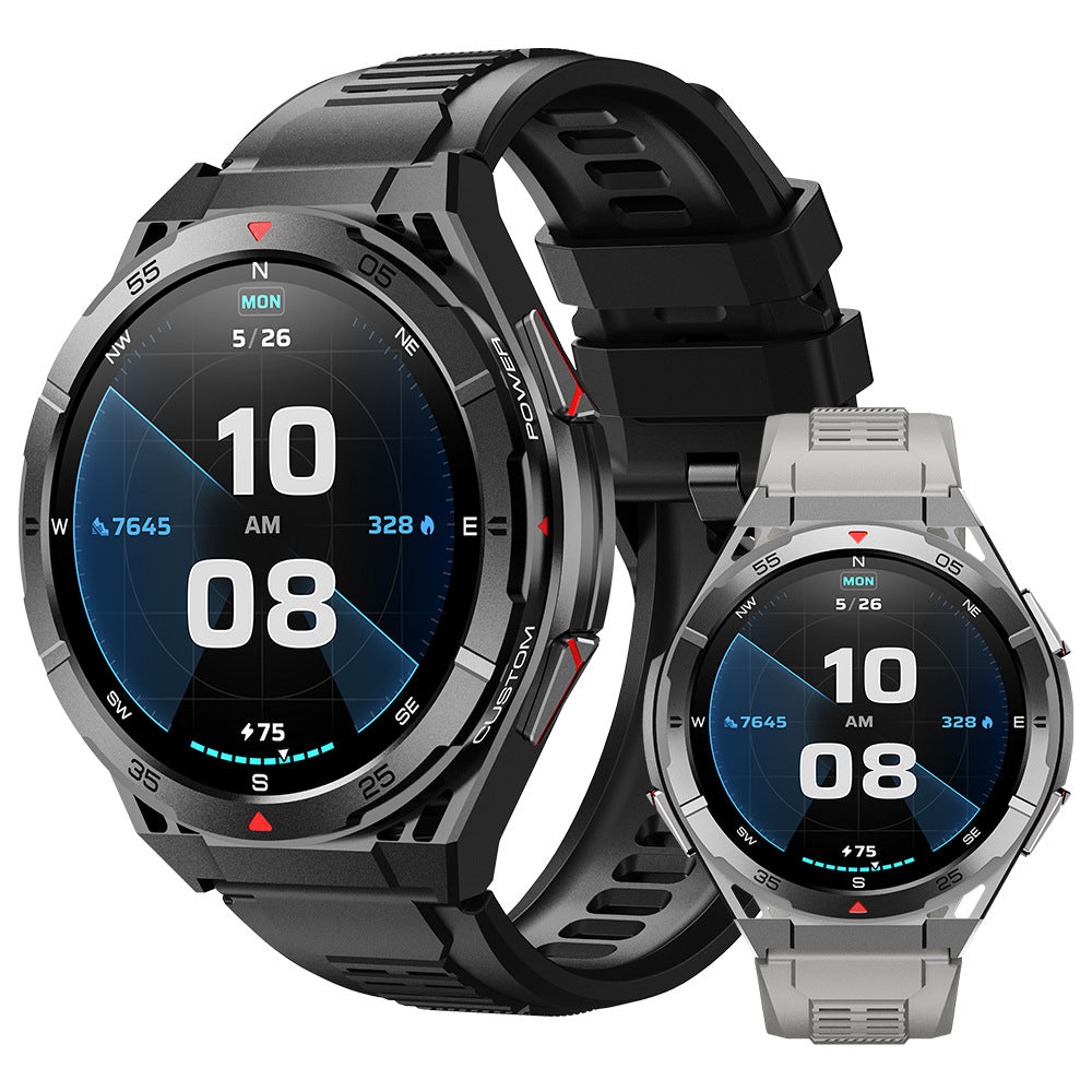X2B 1.43-inch AMOLED Display Dual Band GPS 480mAh Massive Battery 3ATM Waterproof bluetooth Call Heart Rate Blood Oxygen Monitor Sleep Monitoring Breathing Exercise SOS Emergency Call Multi-sport Modes Smart Watch