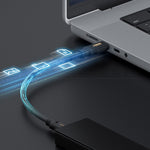 HAGiBiS Thunderbolt5 Type-C to Type-C Cable 120Gbps 240W PD3.1 Fast Charge 16K@60Hz Video 8K Triple Display Bi-Directional 80Gbps Data Sync High Speed Transmission 0.5M/1M Long Cables for Laptop TV