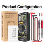 LinkMejor SZ08 Ultra-thin Split LCD Digital Multimeter Tester with  Stowable Test Pen AC/DC 220V Professional Multimetro Auto Voltmeter Resistance Tester Tool