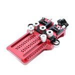 LinkMejor Doweling Jig Hole Puncher Drill Guide Tool with Metric and Imperial Scales Precise Alignment Slots