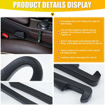 2PCS Car Seat Leak-proof Plug Strip Seat Storage Box Car Seat Gap Plug Car Seat Gap Filler with Seat Belt Holes Car Gap Strip Stop Cellphone Wallet Keys Coins From Dropping