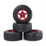 4PCS D231 Upgraded Off-Road Tires Wheels for 1/8 1/10 Short Course Truck RC Cars Vehicles Models Parts Accessories