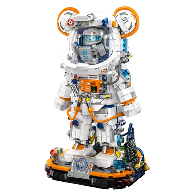 881302 Astronaut Building Blocks Assembly Kit With LED City Space Creative MOC DIY Robots Bricks Toys for Kids Adult Gift