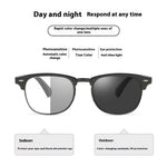 Folding Photochromic Sunglasses Lightweight Portable Indoor Outdoor Dual-use UV Anti-blue light Eyeglasses