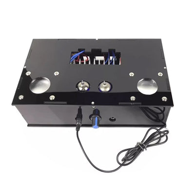 LinkMejor 6J1 Tube Amplifier DIY Kit Clear Acrylic Case High Fidelity Sound 105dB SNR Dual 12V Power Support MP3 Smartphone Tablet Computer