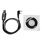 LinkMejor 2 Pins Plug USB Programming Cable for Walkie Talkie for UV-5R serise BF-888S Walkie Talkie Accessories