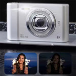 4K Digital Camera Travel Selfie Camara 50 Megapixels HD Photography 2.4inch Screen Entry-Level Kids School Selfie Mini Retro Cam