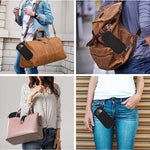 Portable Soft Zipper Glasses Bag with Buckle Lightweight Double Pockets Case can Store Mobile Phones, Headphones, Bank Cards Mini Storage Bag