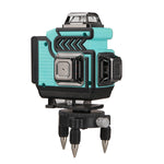 LinkMejor 16 Lines 4D Laser Level Dual Batteries 360°Horizontal Vertical Cross Green Light Self-Leveling Measure