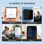 LinkMejor Tuya Wireless WiFi RF433 Smart Home Wall-mounted Light Switch Touch Panel Control Switches Timing Function Remote APP Control Voice Control with Alexa Google Assistant Yandex Tmall Genie