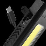 Multi-Functional Strong LED Flashlight With COB Side Light Portable USB Rechargeable Mini Torch Super Bright Cycling Bike Head Light Outdoor Hiking Camping Lamp