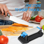 LinkMejor 3 Side Diamond Sharpening Stone Whetstone 400/1000/6000 Grit for Knife and Tool Sharpening with Non-Slip Base