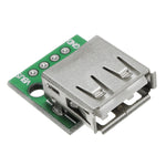 LinkMejor 2.0 Female Head Socket To DIP 2.54mm Pin 4P Adapter Board