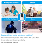 SXT019 Tuya WIFI Smart Security Camera 1080P HD 120° Wide Angle Human Auto Motion Tracking Night Vision Two-Way Audio Surveillance Camera for Home Security