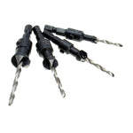 LinkMejor DB-C2 4pcs Carpentry Countersink Drill Bit Set Wood Working Tools
