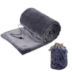 IPRee 5V USB Electric Blanket Heated Throw 10W Ultra Soft Flannel Fast Heating Portable for Car Home Office Use Machine Washable
