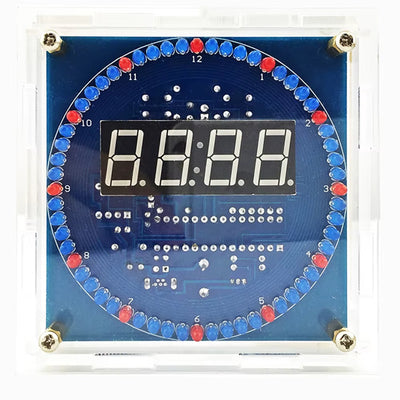 DIY Rotating LED Clock Kit 5V USB Digital Time Display Temperature Alarm Memory Function Automatic Brightness Adjustment Week Year Date Settings
