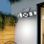 Outdoor Solar Lights Powerful 244Led Lamp Spotlight Sunlight Energy Waterproof For Exterior Garden Wall Decor