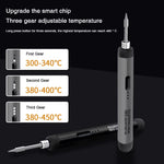 Wireless USB Soldering Iron 8W Adjustable Temperature 300-450°C Type-C Charging High-Capacity Battery Quick Heating Portable Soldering Tool with Accessories