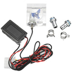 LinkMejor Thermometer 3 Way FlowMeter For Water Cooling Liquid Cooler System With 2 Barbs