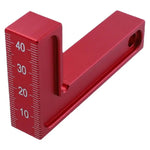 LinkMejor 75x45mm Square 90 Degree Right Angle Ruler L Square Ruler Aluminum Alloy Woodworking Scriber