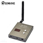 Eachine RC832 5.8GHz 48CH FPV AV Receiver 2dBi 5-8KM Range RP-SMA A/B/E/F Bands NTSC/PAL Auto 12V for RC Drone