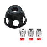 Aluminum Alloy Punch Locator Pocket Hole Jig Kit 3-10mm Stainless Steel Bushings Portable for Woodworking Precision and Easy to Use